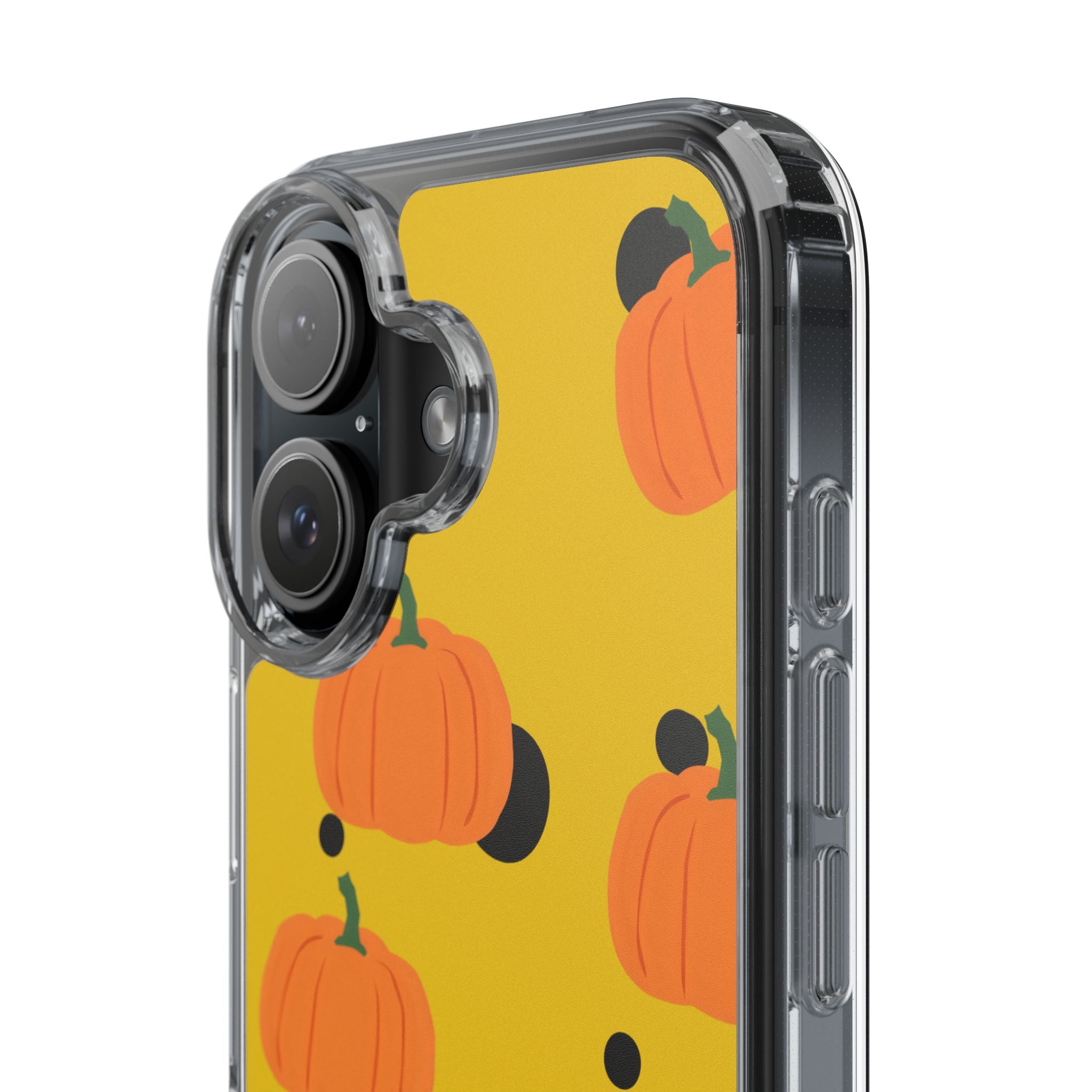 Pumpkin Clear Phone Case for Fall, Cute Pumpkin Phone Cover, Autumn Vibe Clear Case, Halloween Gift, Seasonal Accessories