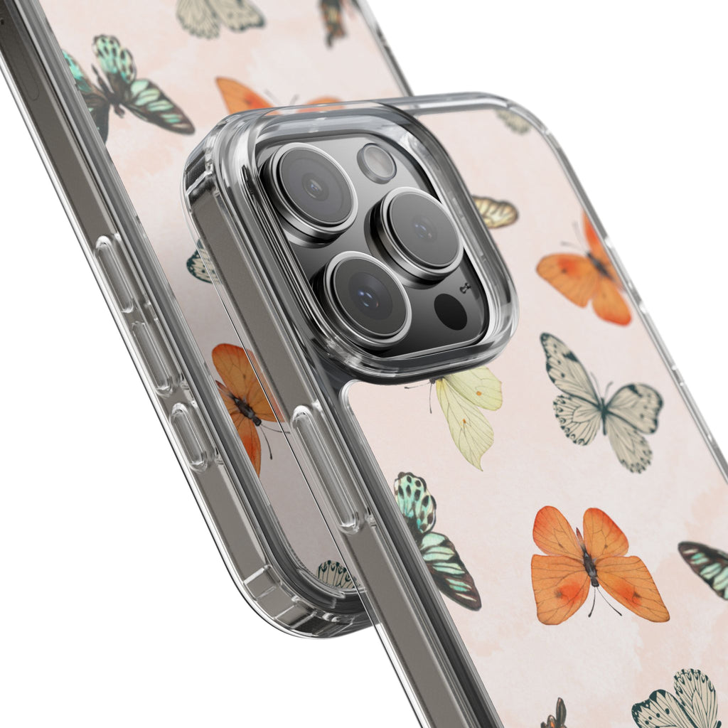 Butterfly Pattern Aesthetic Phone Case – Slim Lightweight Protective Cover, Cute Colorful Design for Women & Girls