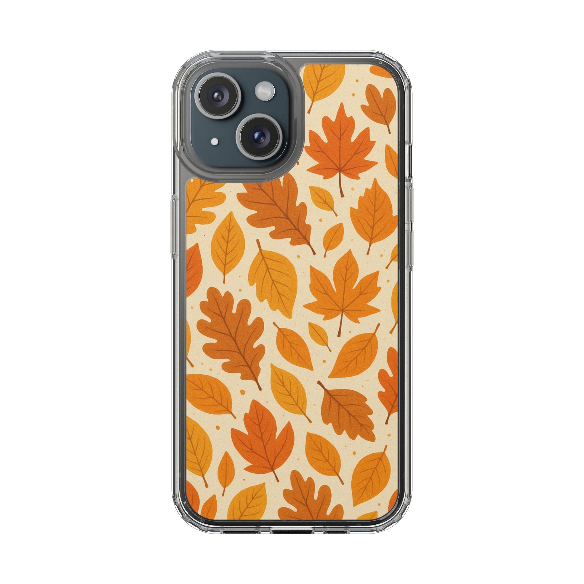 Autumn-Inspired Clear Phone Case | Fall Leaves Design | iPhone, Samsung, Seasonal Gift, Nature Lovers, Phone Accessory