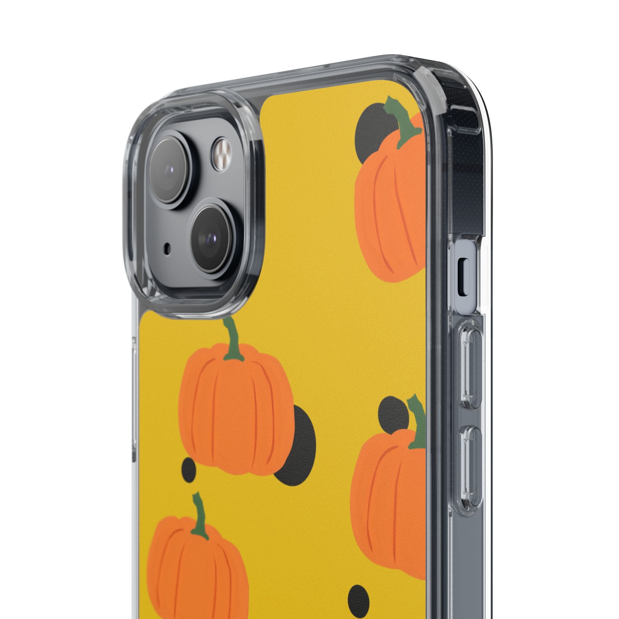 Pumpkin Clear Phone Case for Fall, Cute Pumpkin Phone Cover, Autumn Vibe Clear Case, Halloween Gift, Seasonal Accessories