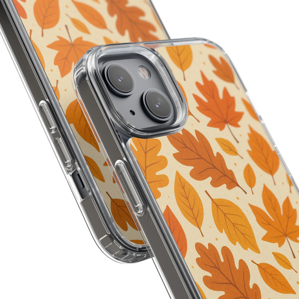 Autumn-Inspired Clear Phone Case | Fall Leaves Design | iPhone, Samsung, Seasonal Gift, Nature Lovers, Phone Accessory