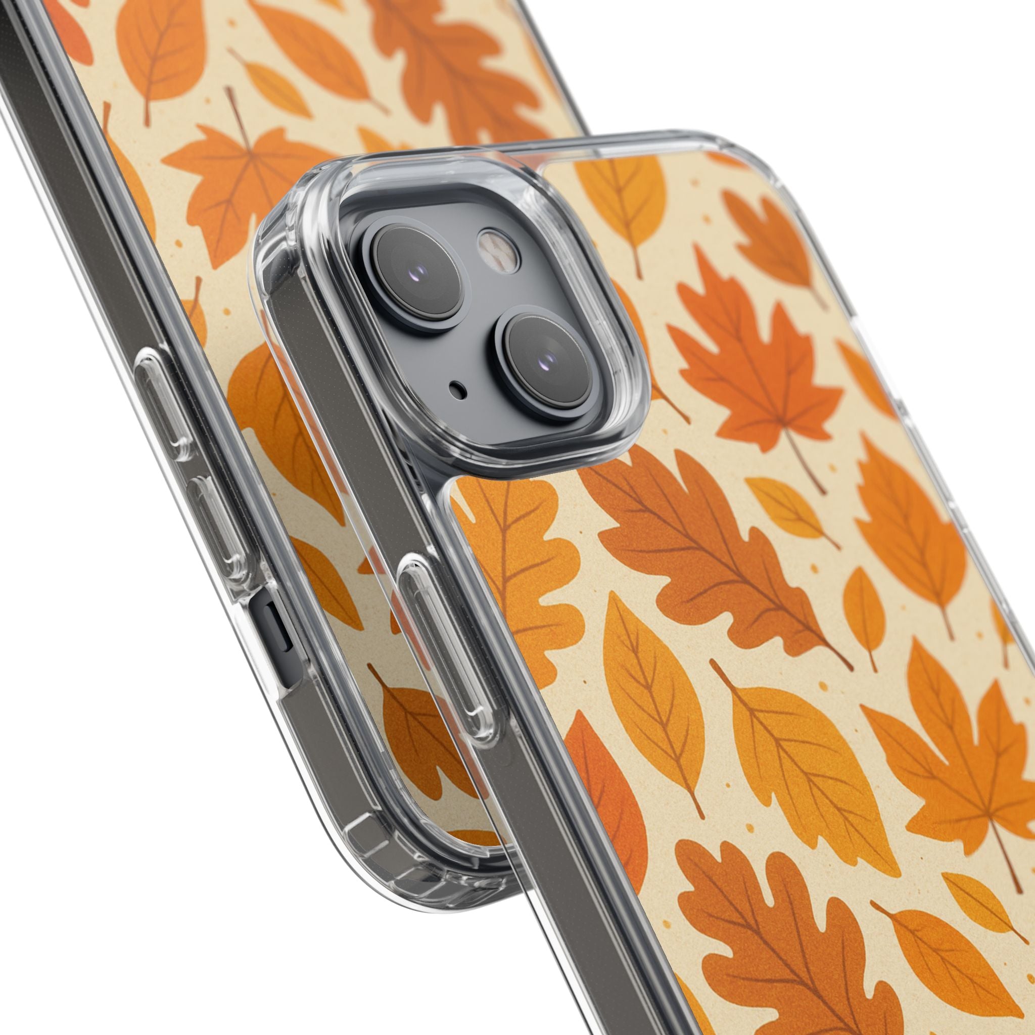 Autumn-Inspired Clear Phone Case | Fall Leaves Design | iPhone, Samsung, Seasonal Gift, Nature Lovers, Phone Accessory