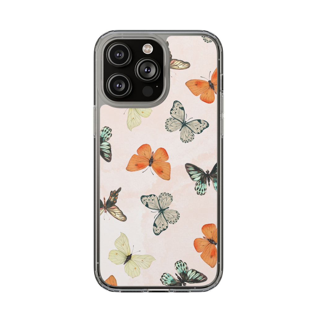 Butterfly Pattern Aesthetic Phone Case – Slim Lightweight Protective Cover, Cute Colorful Design for Women & Girls