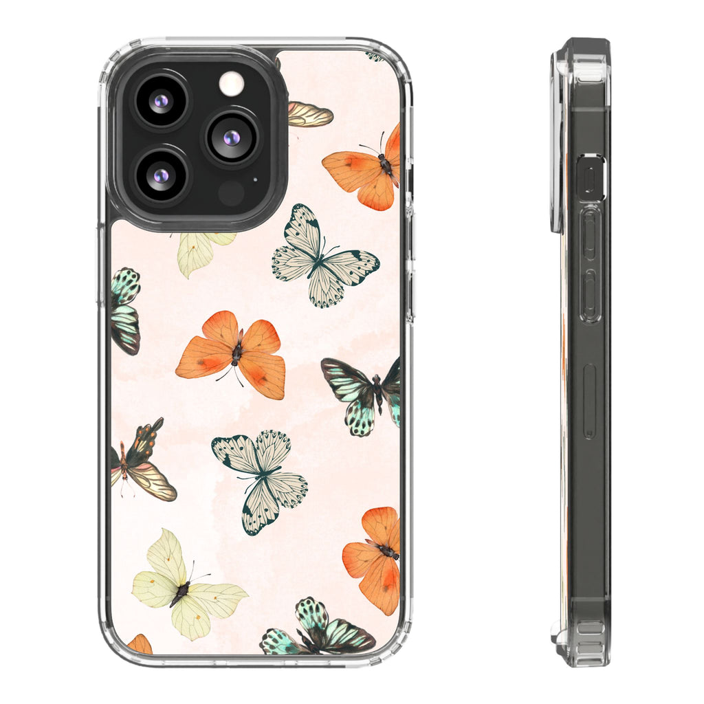 Butterfly Pattern Aesthetic Phone Case – Slim Lightweight Protective Cover, Cute Colorful Design for Women & Girls
