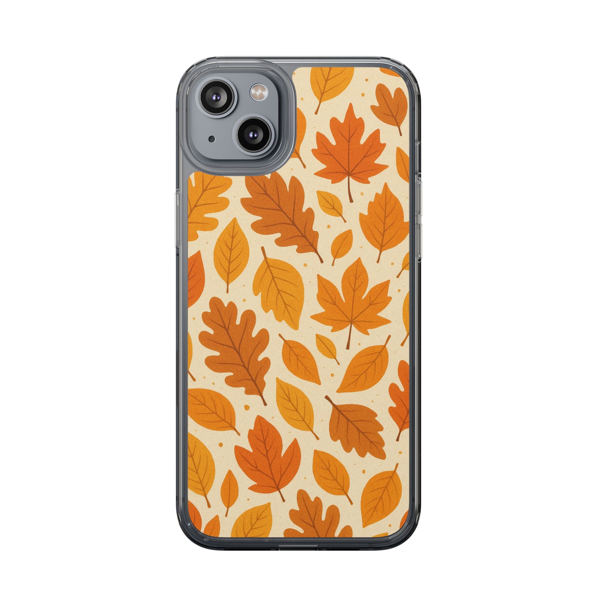 Autumn-Inspired Clear Phone Case | Fall Leaves Design | iPhone, Samsung, Seasonal Gift, Nature Lovers, Phone Accessory
