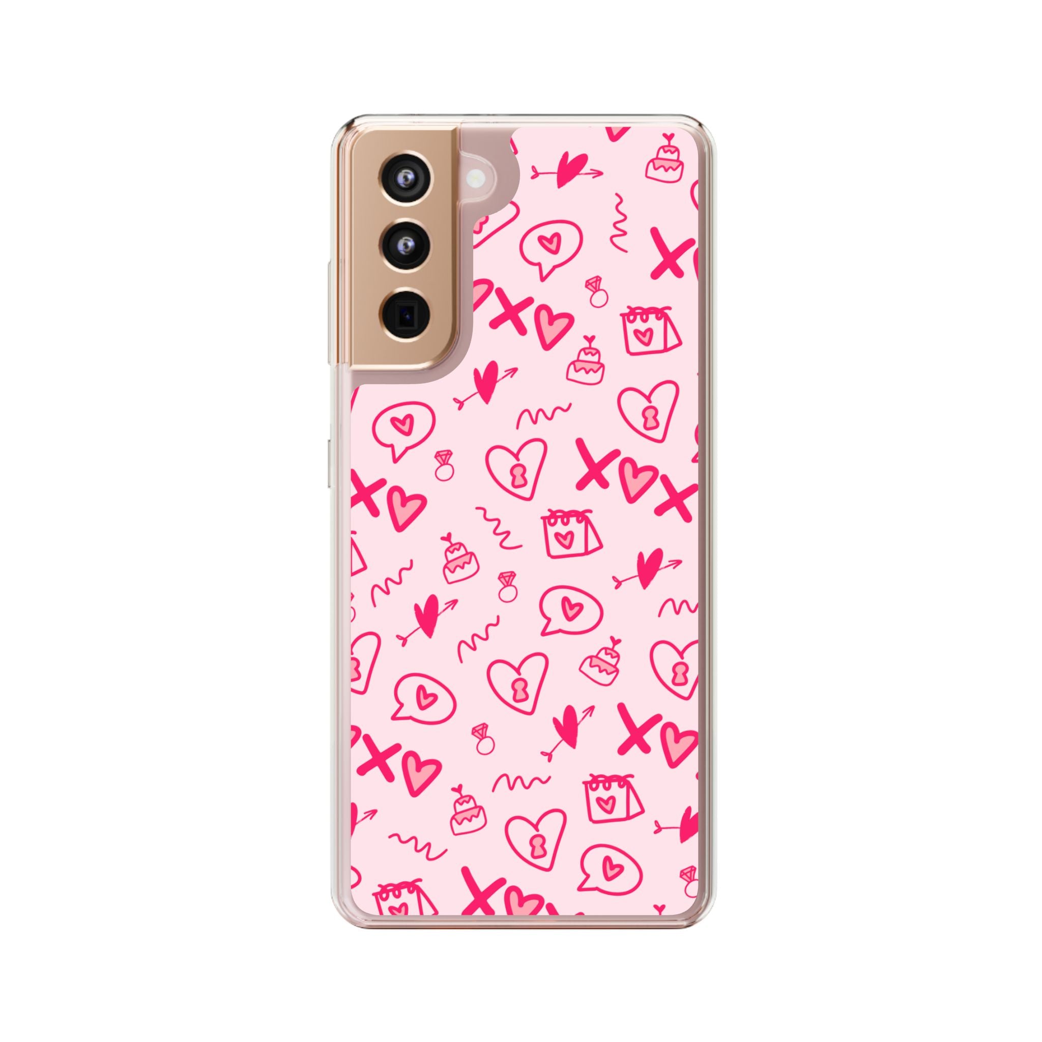 Pretty Pink Aesthetic Phone Case – Cute Protective Cover, Kawaii Shockproof Design for iPhone & Samsung