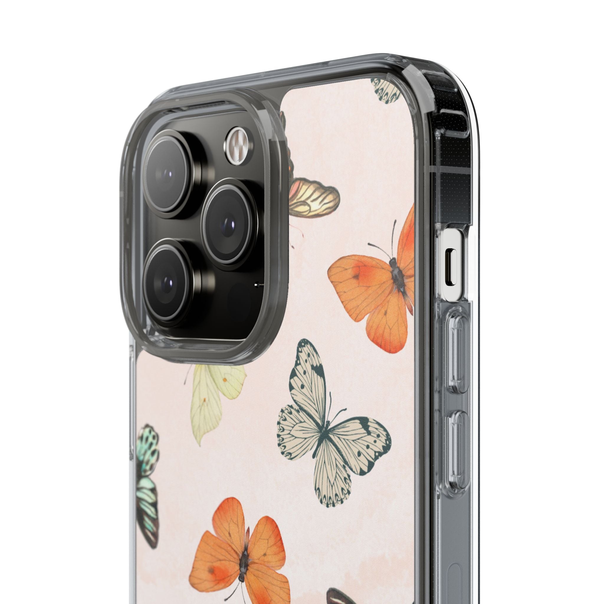 Butterfly Pattern Aesthetic Phone Case – Slim Lightweight Protective Cover, Cute Colorful Design for Women & Girls