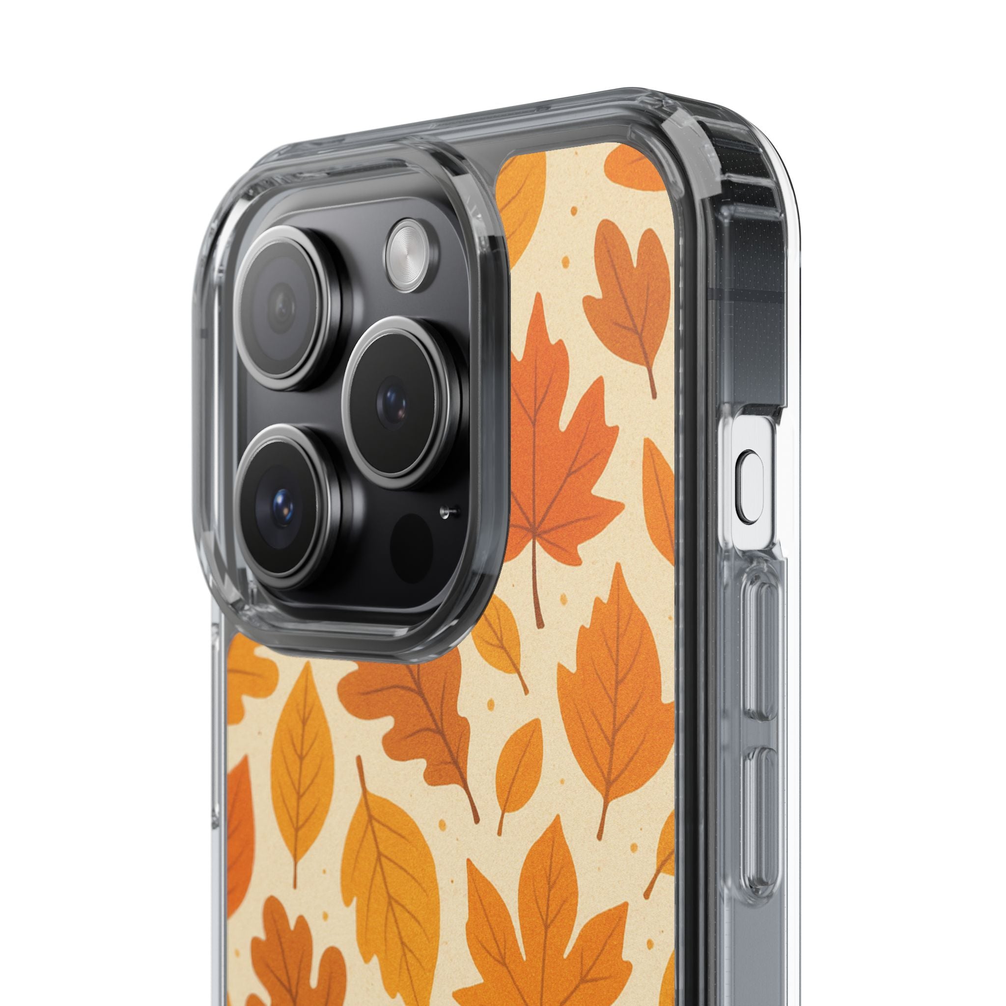 Autumn-Inspired Clear Phone Case | Fall Leaves Design | iPhone, Samsung, Seasonal Gift, Nature Lovers, Phone Accessory