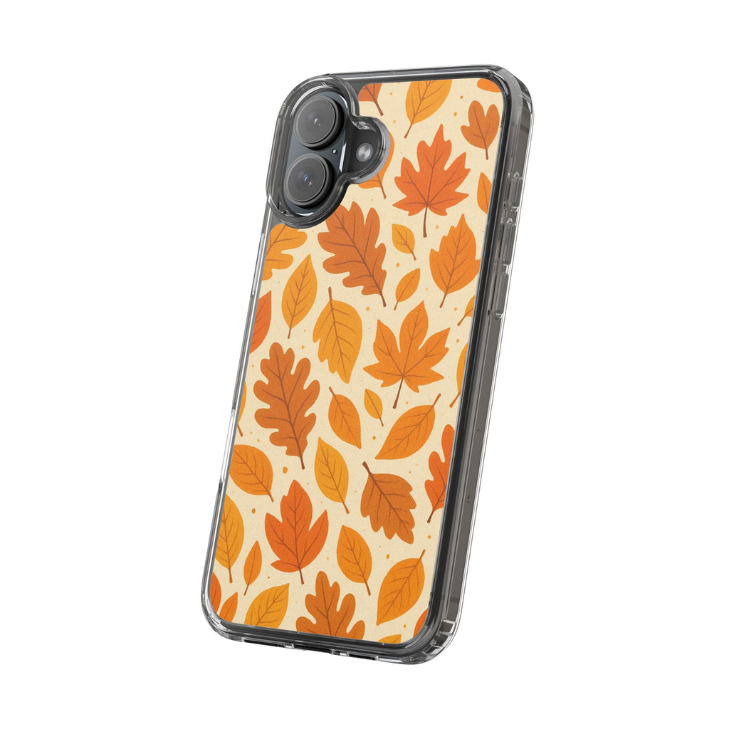 Autumn-Inspired Clear Phone Case | Fall Leaves Design | iPhone, Samsung, Seasonal Gift, Nature Lovers, Phone Accessory