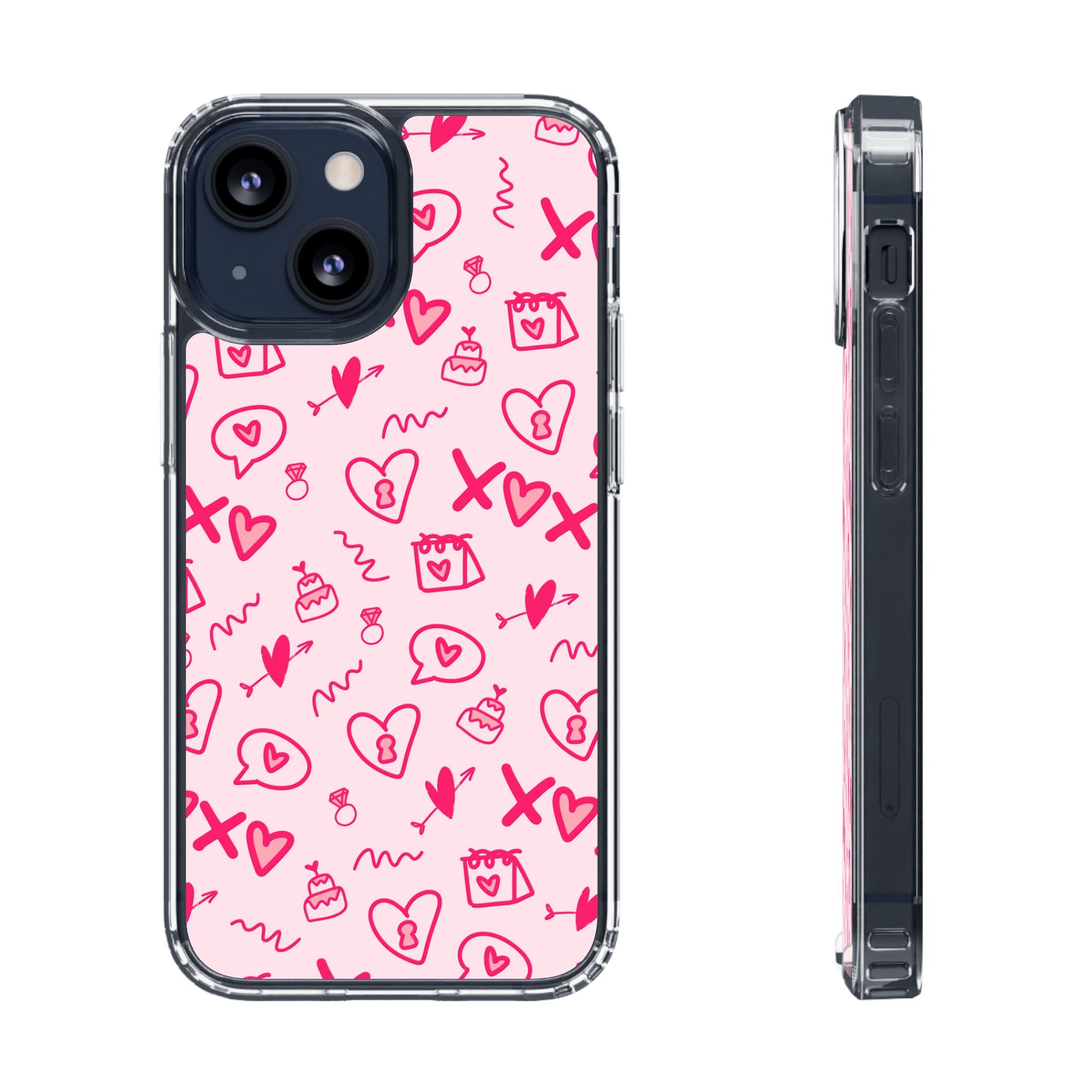 Pretty Pink Aesthetic Phone Case – Cute Protective Cover, Kawaii Shockproof Design for iPhone & Samsung