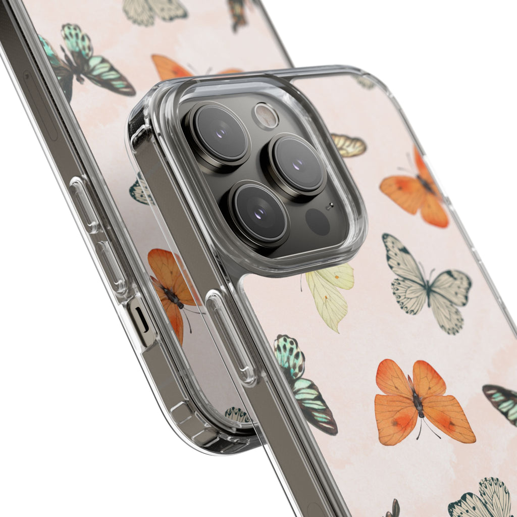 Butterfly Pattern Aesthetic Phone Case – Slim Lightweight Protective Cover, Cute Colorful Design for Women & Girls