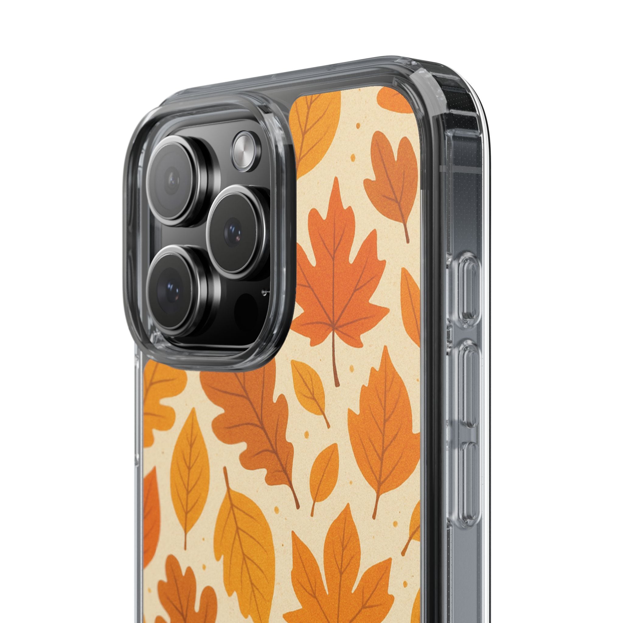 Autumn-Inspired Clear Phone Case | Fall Leaves Design | iPhone, Samsung, Seasonal Gift, Nature Lovers, Phone Accessory
