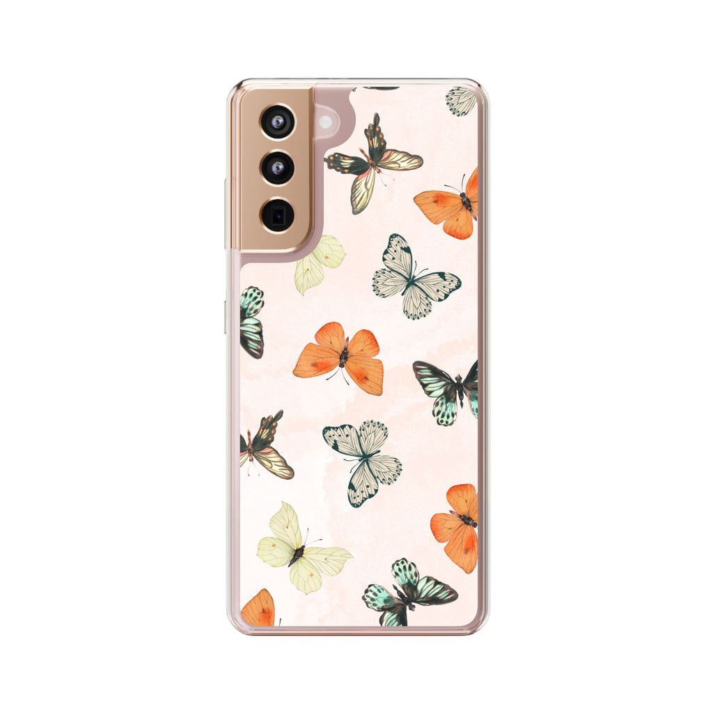 Butterfly Pattern Aesthetic Phone Case – Slim Lightweight Protective Cover, Cute Colorful Design for Women & Girls