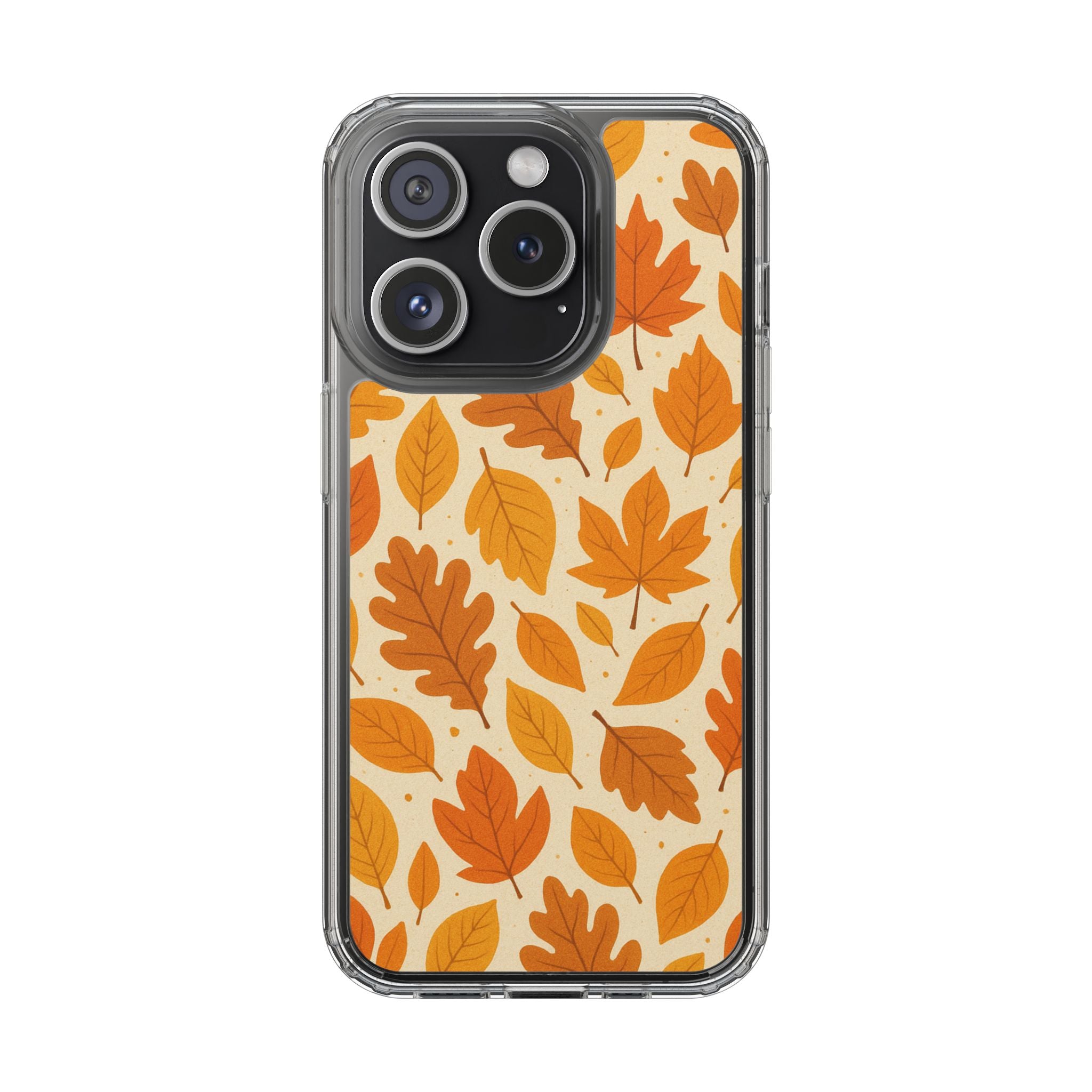 Autumn-Inspired Clear Phone Case | Fall Leaves Design | iPhone, Samsung, Seasonal Gift, Nature Lovers, Phone Accessory