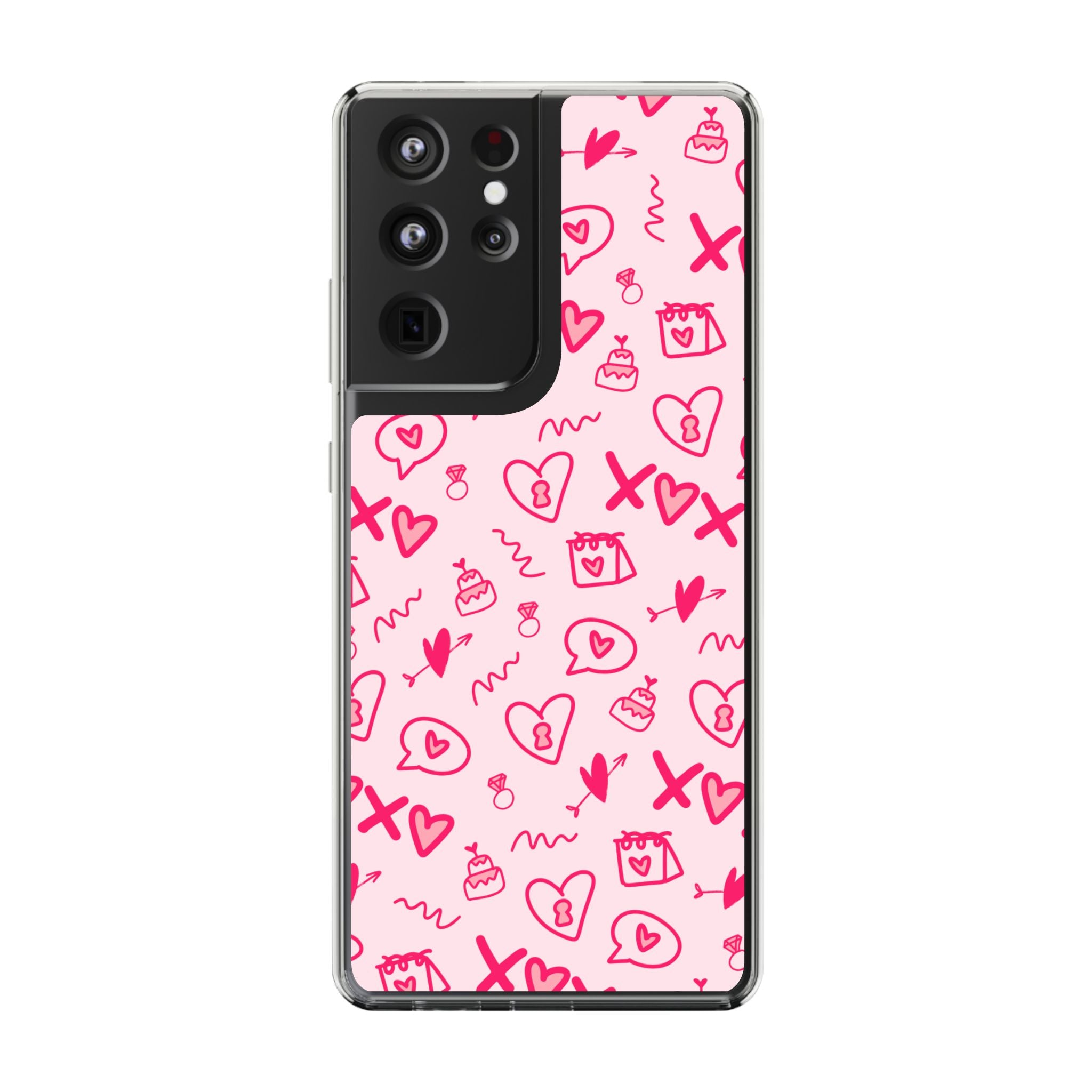 Pretty Pink Aesthetic Phone Case – Cute Protective Cover, Kawaii Shockproof Design for iPhone & Samsung